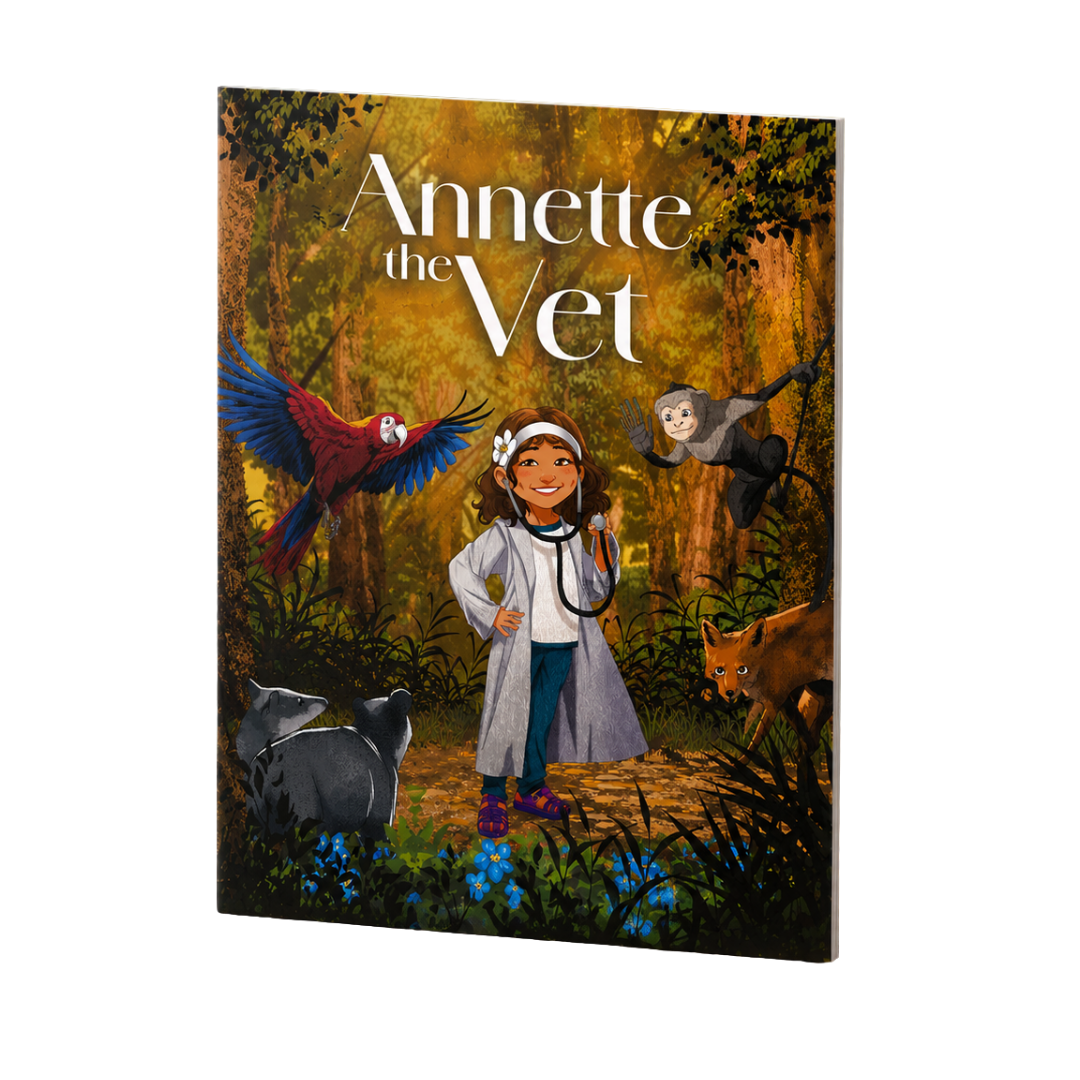 Annette the Vet in the Jungle paperback book.